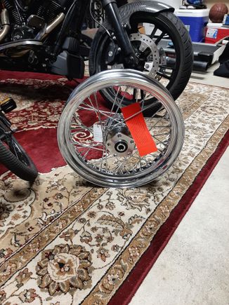 16x3 rim rear rim finally showed up. Should fet it swapped this week 