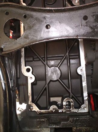 Cross support straightened.