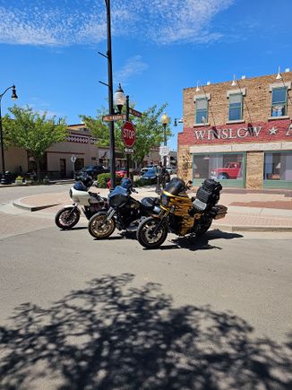 Standing on a corner in Winslow AZ!