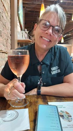 We had dinner, then we stopped at a wine bar. I don't drink btw. 