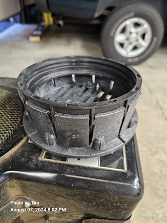 Lock ring in my homade lock ring removal tool