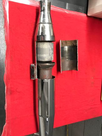 Insulation was wrapped around converter and baffle