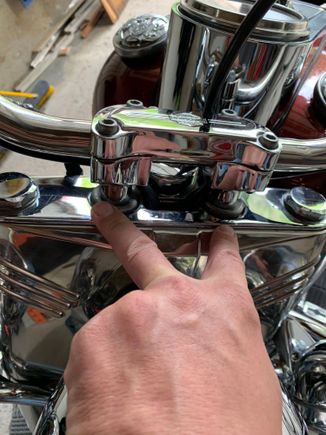 Obviously this is where I have play, bolts underneath from other side already tight