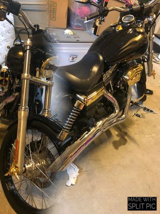 Gold battery cover and Custom Gold suspension