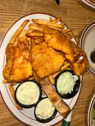 Traditional Friday Fish Fry. Cod. 
