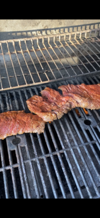 Olive oil, garlic, lime, “red” fajita seasoned skirt steak 