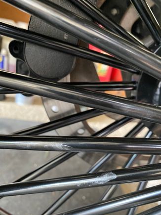 Spokes directly on the caliper