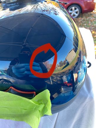 Just looks like a little smudge here, I was just worried the clear might start peeling because of it