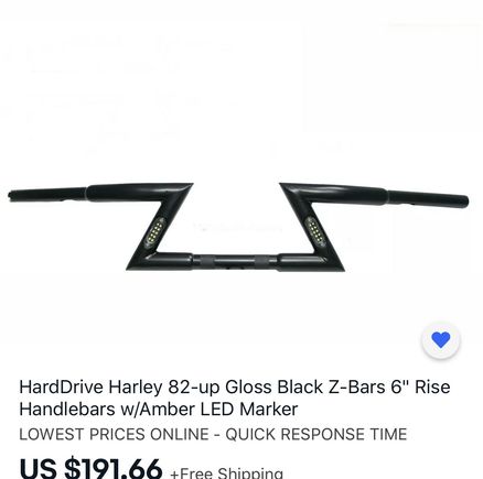 These Rock!! ( For this Bike) and, like the T-Bars on my other bike, Built In L.E.D. Turn signals!!
The ONLY reason I haven’t pulled the trigger; wiring. 
I wired Yaffe Monkey’s for my Cousin’s Road Glide, those are just about 90* and What a Job that was. I’m Dreading pulling wires through the “Z”. 