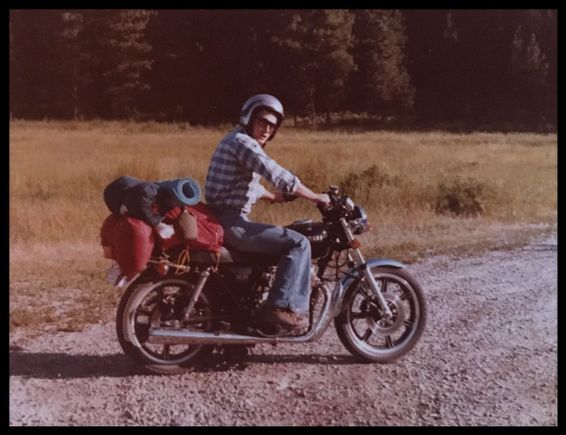 The first time I went to Yellowstone in the mid 70s… On a 450 Yamaha… All I had was the GottaWanna of a Youngin…