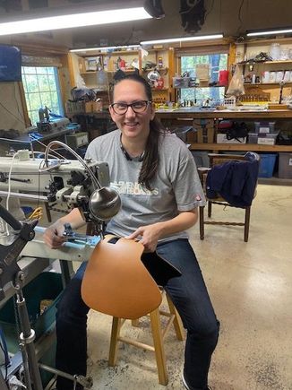 Carol, the multitasker. She can sew heat shields, listen to pod casts and crack jokes with me at the same time. :)