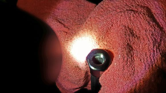 The hose nut screws onto the AN hose until fully seated - use WD30 to help make it easier to get the hose fully seated