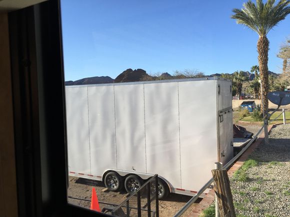 Get one of these two story trailers and then park it front of some ones view of the river. 