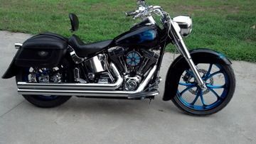 100th Anniversary 2003 Fatboy, not a good picture.