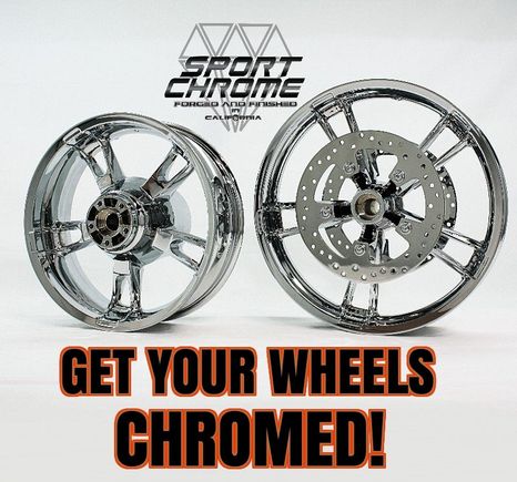 Get your Harley Wheels Chrome Plated