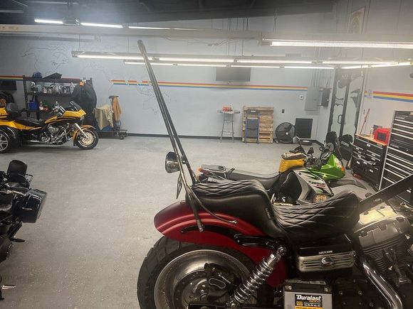 Rear fender chopped blocked and painted 