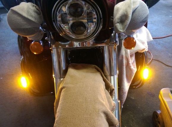 Testing everything prior to final hook up with a DC bench supply.