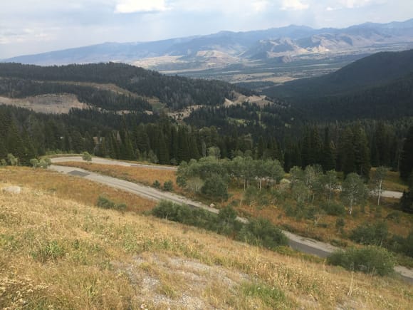 This is the old road. Must have been pretty cool to ride up and down it.