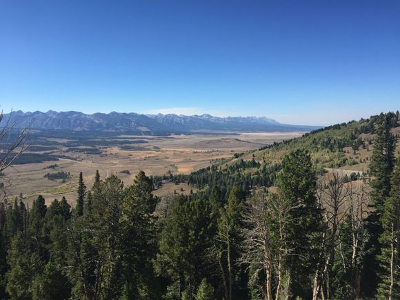 The Sawtooth Mountains from Galina Pass. Stanley is way up the valley from here