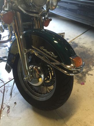 ...and the front fender rail.