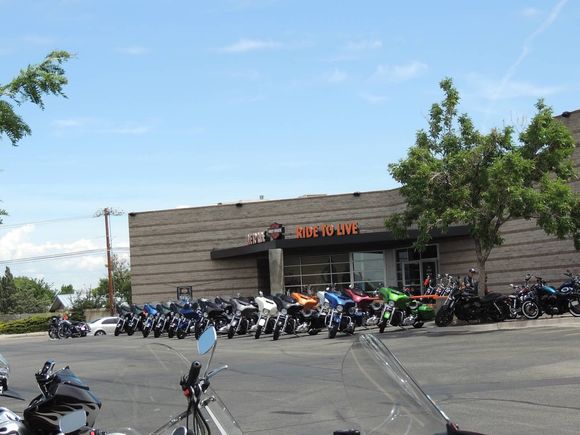 Thunderbird Harley Davidson in Albuquerque. Wish I had gotten better shots. This was a great place.