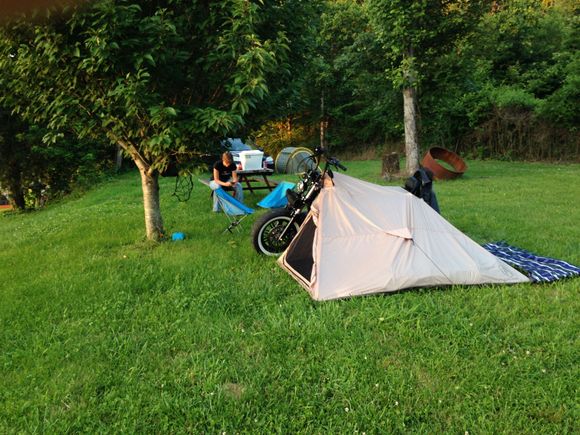 We love the tent camping over hotels. Plus alot cheaper.