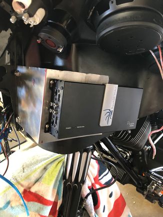 I will mount Dist block and fuses etc on the front of the plate. 