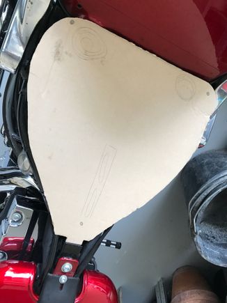 Step 3: put it in the bike and draw holes, hardware and springs