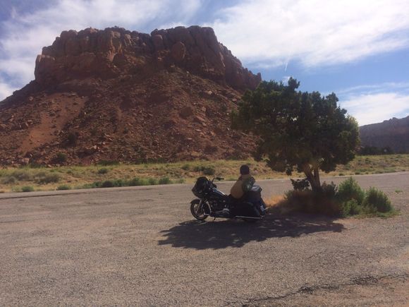 Taking a break, to add some more sun block.