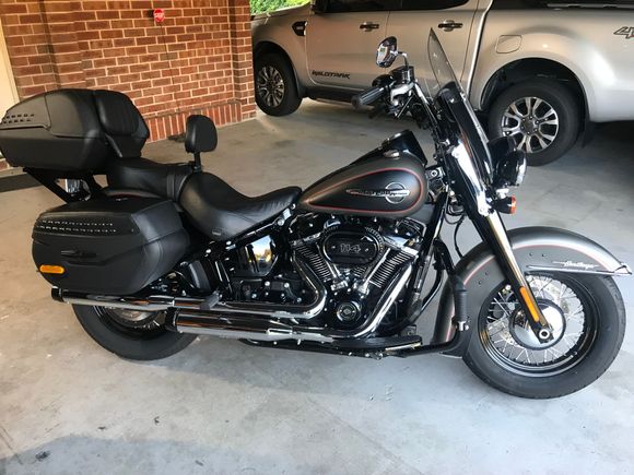 My new girl in two up touring config.