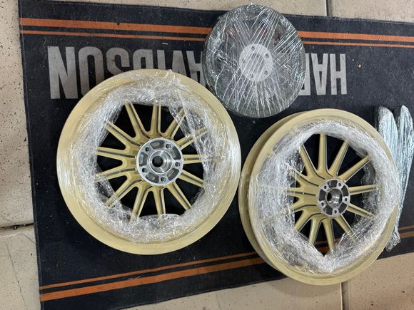 Got wheels back from powder coater