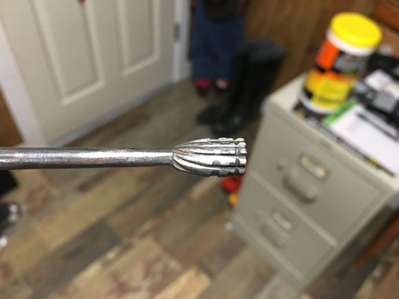 Grandad made this bullet cherry; it was used to make a bullet mold for .32-20 WCF.