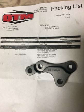 These are the part numbers for the brackets and the rh bracket itself 
Apparently they haven't made a bracket for the later castings maybe like you said multi maybe I can offer to send the slider along with the bracket for them to design a newer bracket for later models and help everyone out in the end. I'll call Tara Monday to discuss