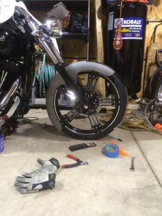 Sides cut down 1.75 to follow wheel contour