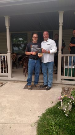 T receiving the farthest traveled trophy. It's an RF PBR 300X4 with a hole thru it delivered from 165 grains of .270WSM. Jake was very proud to provide the cooling hole that thing should have always had!!!