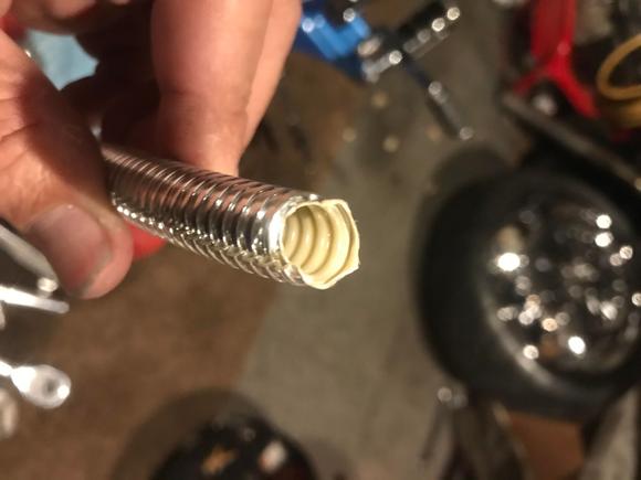 I HAVE ALL SIZES, ANY VISIBLE WIRES GO THRU THIS, ITS NOT THE CHEAP STUFF, THAT COATING INSIDE IS MEANT FOR ELECTRICAL, SO NO NOISE INTERFERENCE....AWESOME