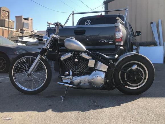 Looking for a floorboard foot clutch option right now.    Also got a rear chain drive from a cool dude on the foruns, so i can get rid of the belt drive 