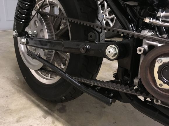Managed to get belt clearance on the exhaust support.