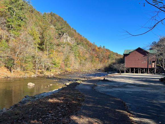 The crick out back…