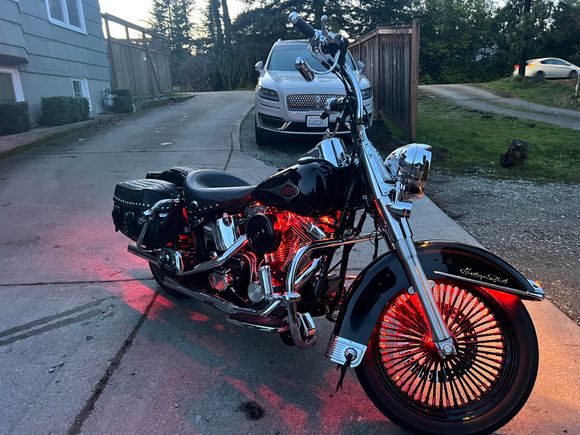 I chose the red lower thumb screws to go with the red accents throughout my bike, especially complimenting the red in the wheels.

More to come!

Full blackout of forks and other items coming soon…ish! 