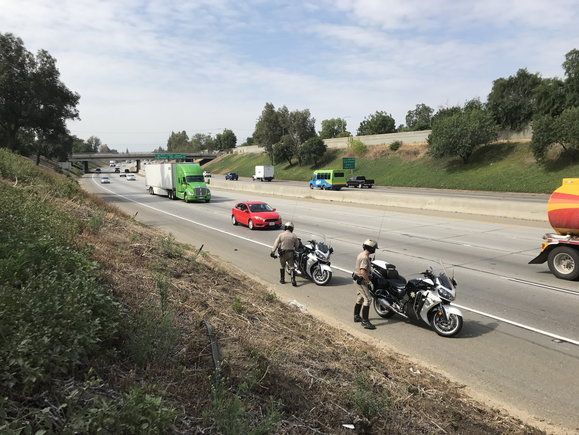 CHIP stopped to see if I needed any help… I told them no, that I had a wrecker coming and that they should get off the side of the road because it was a dangerous place to park…