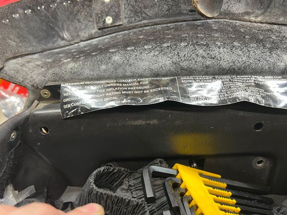 ^Holes drilled for thumb screws^