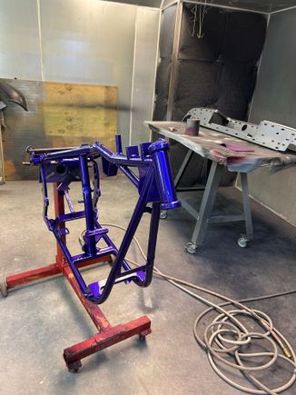 Repainted the frame  fixed all the scratches and nicks and pry marks !