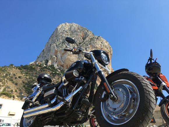 In front of the rock in Calpe- Spain