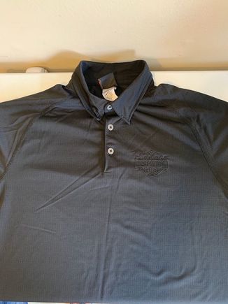 BLACK POLO WITH H-D LOGO