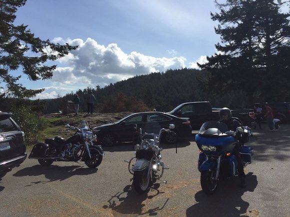 At Deception Pass (me on my bike)