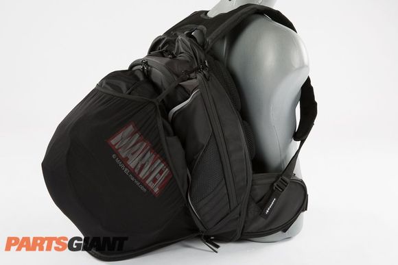 There's no need to hold onto your helmet when you're off the bike.