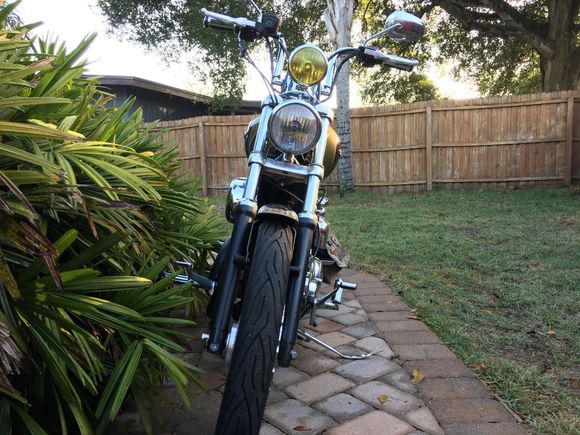 After - New lean angle. *note this was PRE fork extension.