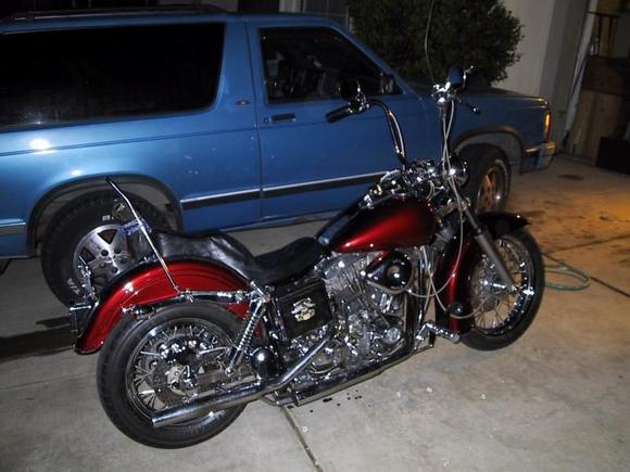 My 1977  FXE Shovel. Aint she sweet.