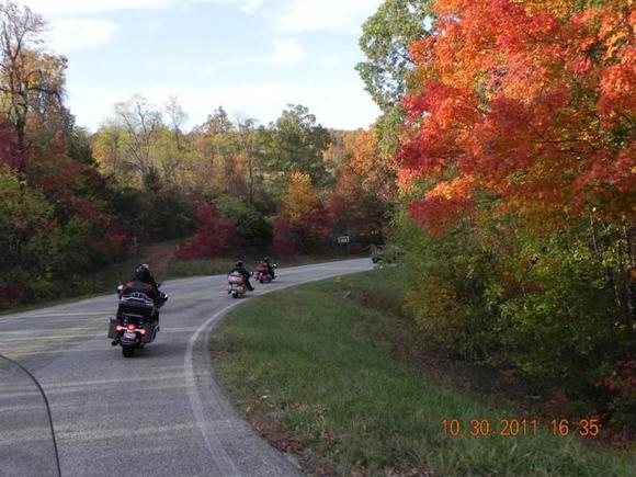 Fall colors near Jasper AR